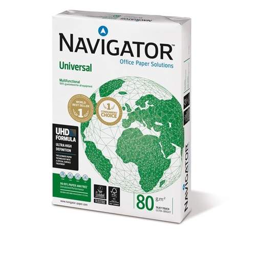 Navigator DIN A4 Kopier-/ Druckerpapier 80 g/m² Weiß 500 Blatt