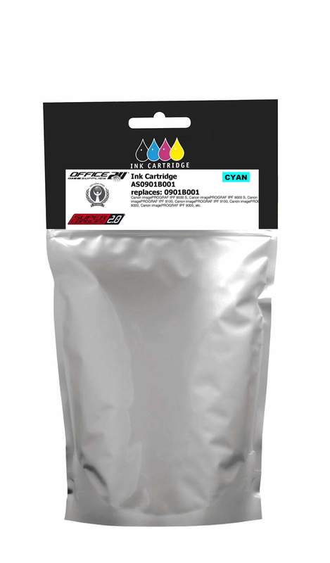 Superlonglife Canon 0901B001 / PFI-701C Tinte cyan