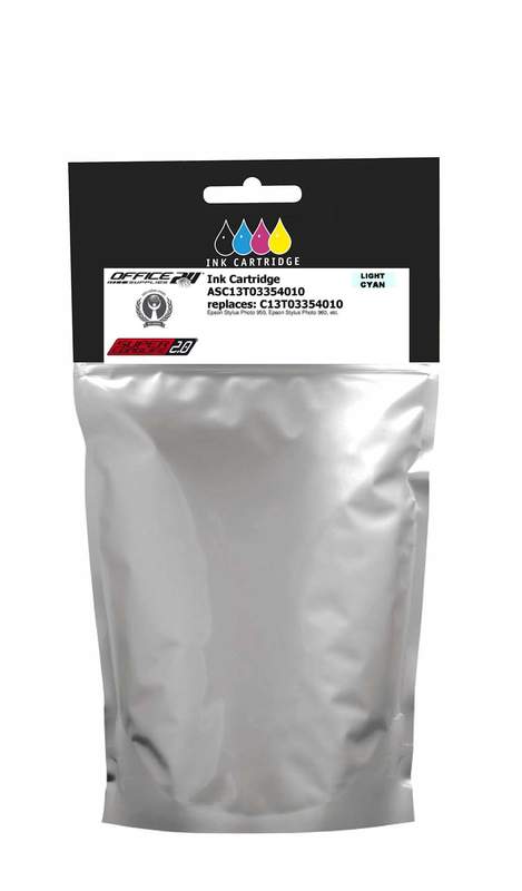 Superlonglife Epson C13T03354010 / T0335 Tinte cyan foto