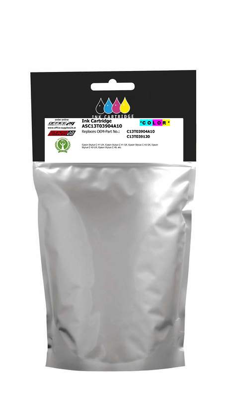 Superlonglife Epson C13T03904A10 / C13T039120 / T039 Tinte color