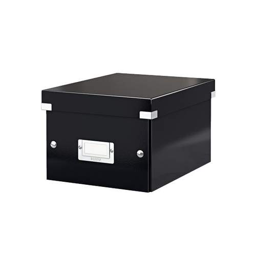 LEITZ Storage Box Click & Store Small Hartplatte Schwarz Box & Organizer zur Aktenaufbewahrung
