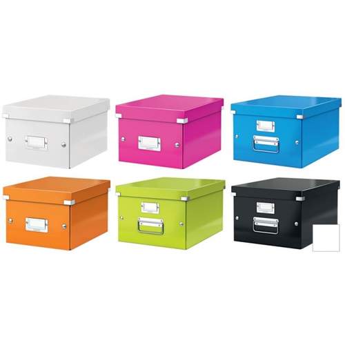 LEITZ Click & Store Aufbewahrungs Box & Organizer zur Aktenaufbewahrung , weiß