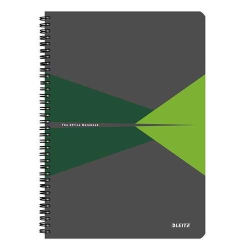 Leitz 46480055 Notizbuch A4 90 Blätter Grün, Grau