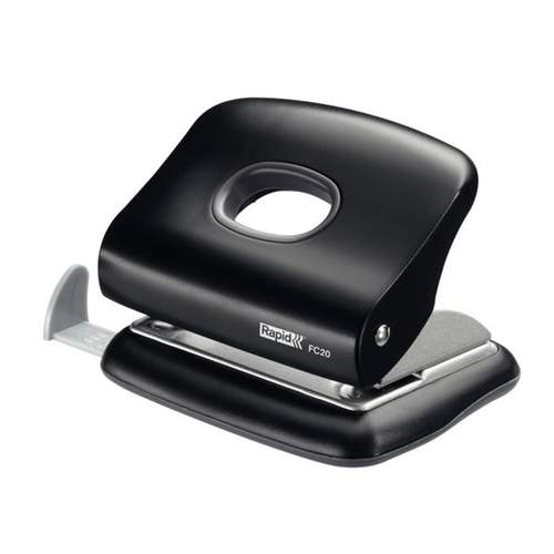 Rapid FC20 Locher 20 Blätter Schwarz