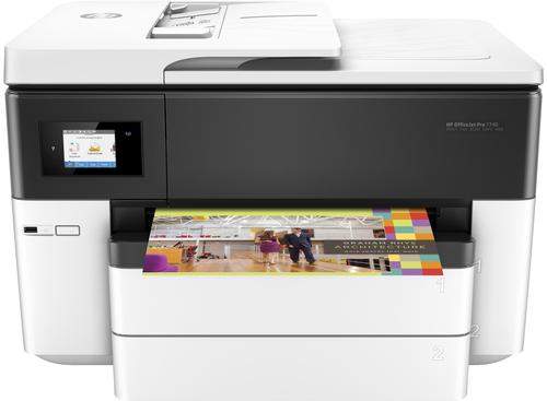 HP OfficeJet Pro 7740 All-in-One-Großformatdrucker, Drucken, Kopieren, Scannen, Faxen, Automatische Dokumentenzuführung für 35 B