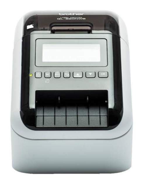 Brother QL-820NWB Etikettendrucker Direkt Wärme Farbe 300 x 600 DPI 176 mm/sek Verkabelt & Kabellos Ethernet/LAN DK WLAN Bluetoo