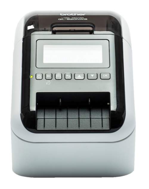 Brother QL-820NWBC Etikettendrucker Direkt Wärme Farbe 300 x 600 DPI 176 mm/sek Verkabelt & Kabellos Eingebauter Ethernet-Anschl