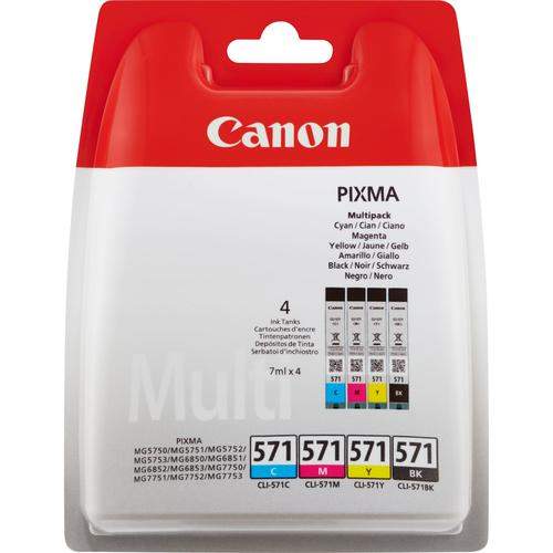 Original Canon 0386C005 / 571 Tinte schwarz, color
