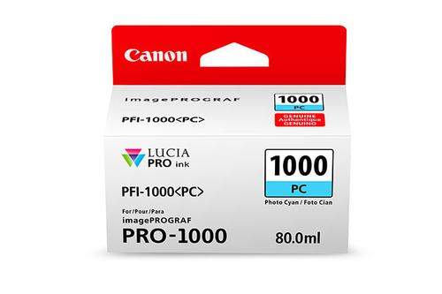 Original Canon 0550C001 / PFI-1000PC Tinte cyan hell