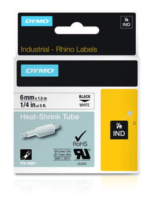 DYMO 6mm RhinoPRO Heat shrink tubes