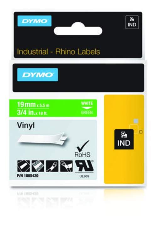 DYMO 1805420 Weiss auf Grün Label Etikette