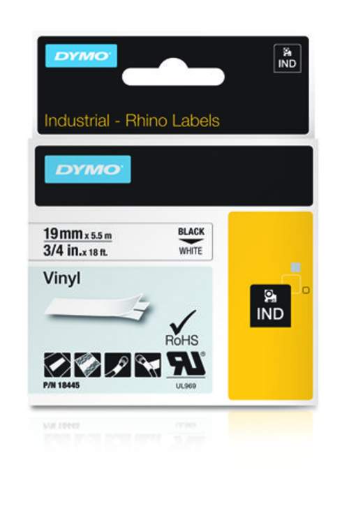 DYMO 19mm RHINO Coloured Vinyl