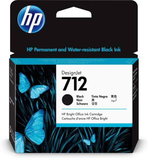 Original HP 3ED71A / 712 Tinte schwarz