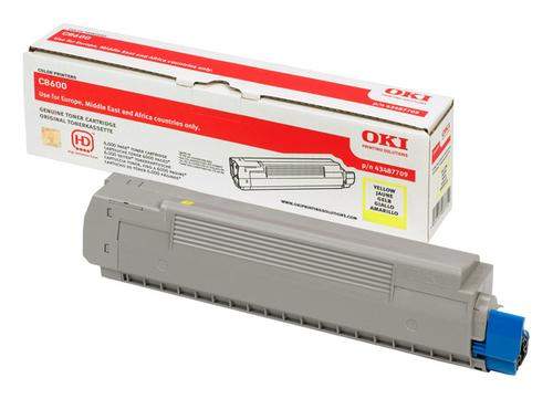 Original OKI 43487709 Toner gelb