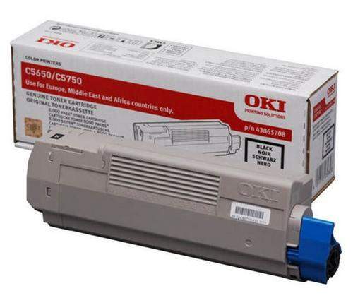 Original OKI 43865708 Toner schwarz