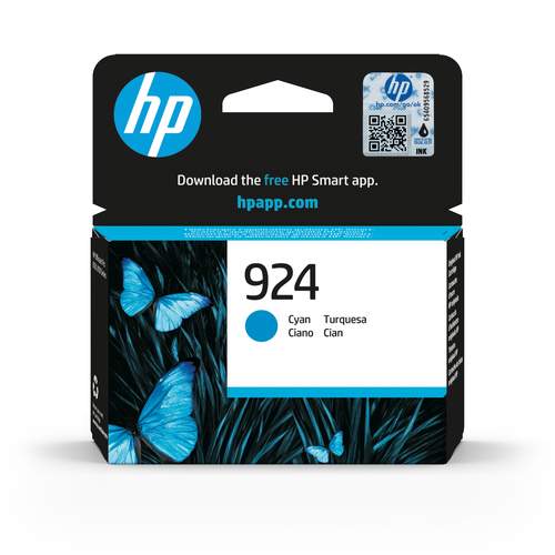Original HP 4K0U3NE#301 / 924 Tinte cyan