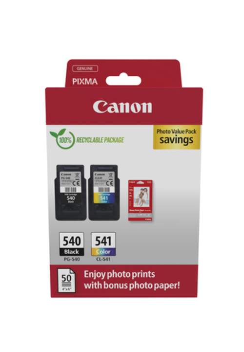Original Canon 5225B013 / PG-540+CL-541 Tinte schwarz, cyan, magenta, gelb - 2 Stück