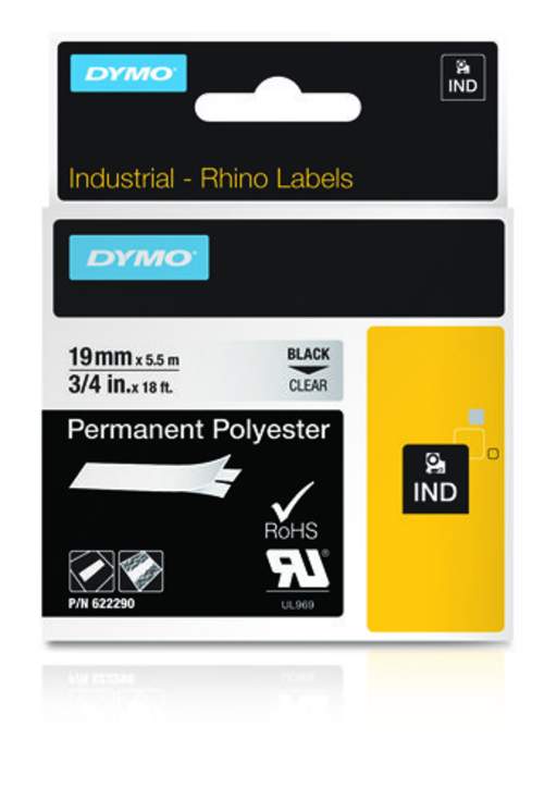 DYMO 19mm RHINO Permanent polyester