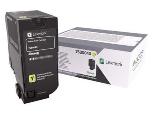 Original Lexmark 75B0040 Toner Gelb