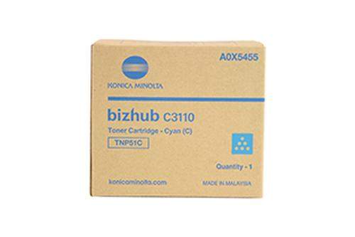 Original Konica Minolta A0X5455 / TNP-51C Toner cyan