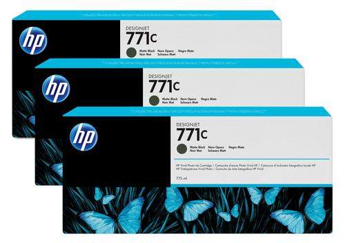 Original HP B6Y31A / 771C Tinte schwarz matt