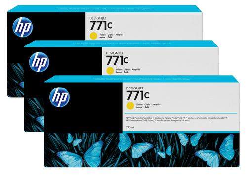Original HP B6Y34A / 771C Tinte gelb