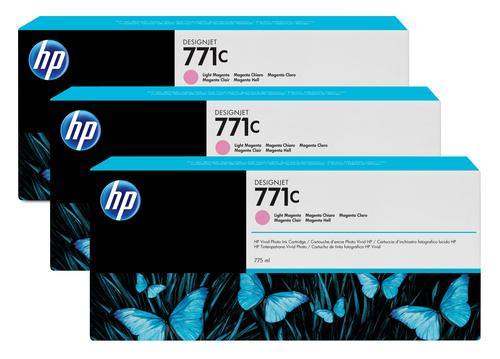 Original HP B6Y35A / 771C Tinte magenta hell