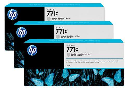 Original HP B6Y38A / 771C Tinte grau hell