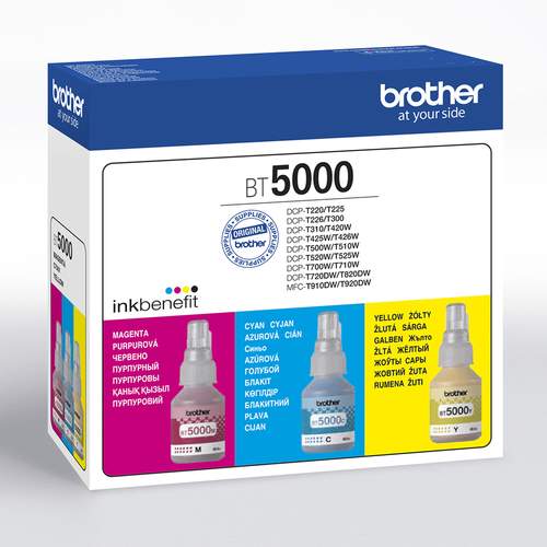Original Brother BT5000CLVAL Tinte cyan, magenta, gelb - 3 Stück