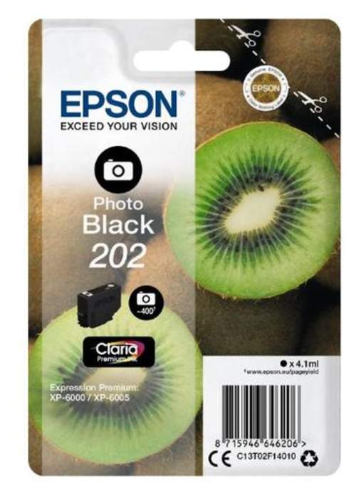 Original Epson C13T02F14010 / 202 Tinte schwarz foto