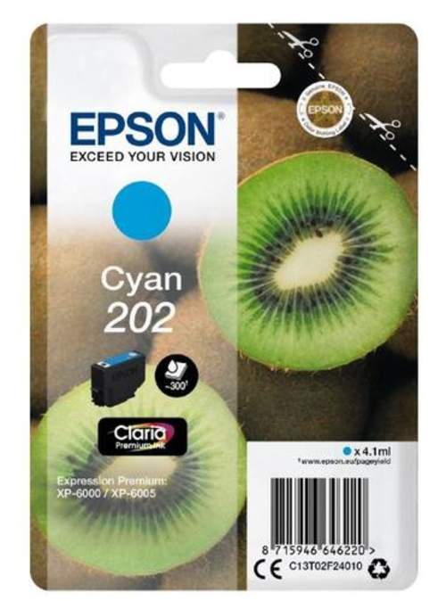 Original Epson C13T02F24010 / 202 Tinte Cyan