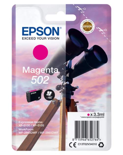 Original Epson C13T02V34010 / 502 Tinte magenta