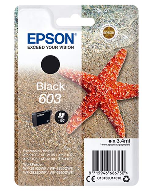 Original Epson C13T03U14010 / 603 schwarz