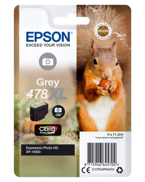 Original Epson C13T04F64010 / 478XL Tinte grau
