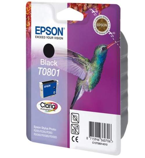 Original Epson C13T08014010 / T0801 Tinte Schwarz