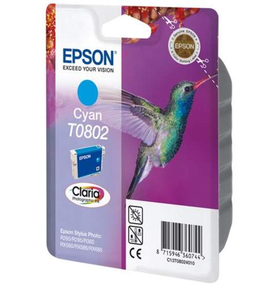 Original Epson C13T08024010 / T0802 Tinte Cyan