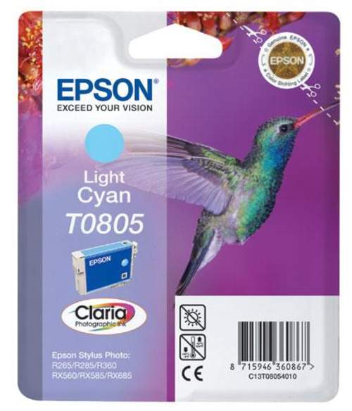 Original Epson C13T08054011 / T0805 Tinte cyan hell