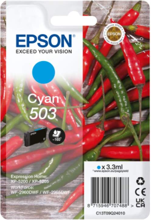 Original Epson C13T09Q24020 / 503 Tinte cyan
