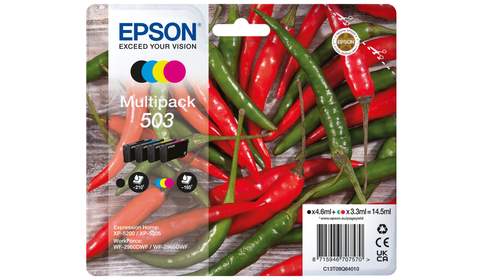 Original Epson C13T09Q64010 / 503 Tinte schwarz, cyan, magenta, gelb - 4 Stück