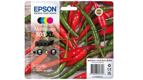 Original Epson C13T09R94010 / 503XL/503 Tinte schwarz, cyan, magenta, gelb - 4 Stück