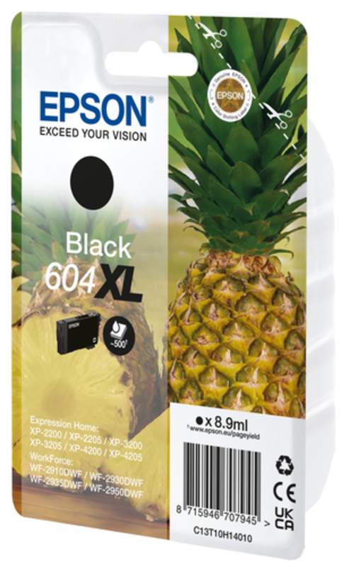 Original Epson C13T10H14020 / 604XL Tinte schwarz