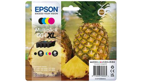 Original Epson C13T10H64010 / 604XL Tinte schwarz, cyan, magenta, gelb - 4 Stück