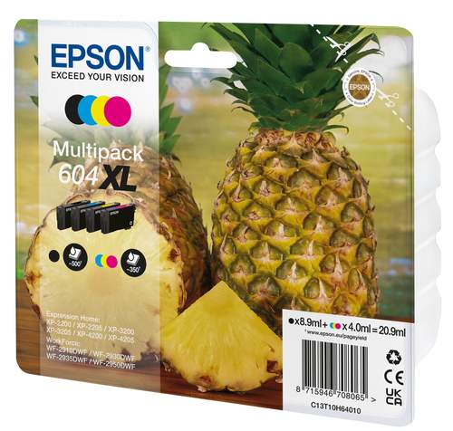 Original Epson C13T10H64020 / 604XL Tinte schwarz, cyan, magenta, gelb - 4 Stück