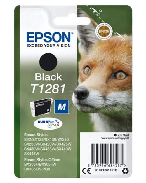 Original Epson C13T12814012 / T1281 Tinte schwarz