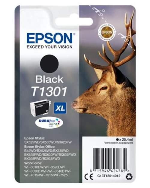 Original Epson C13T13014012 / T1301 Tinte schwarz