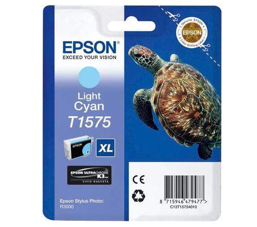 Original Epson C13T15754010 / T1575 Tinte cyan hell