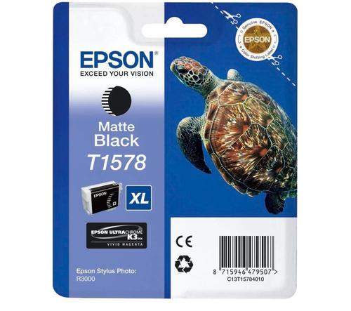 Original Epson C13T15784010 / T1578 Tinte schwarz matt