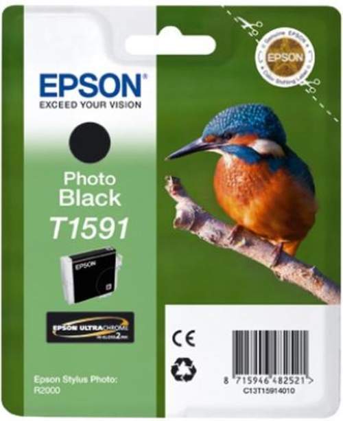 Original Epson C13T15914010 / T1591 Tinte schwarz foto