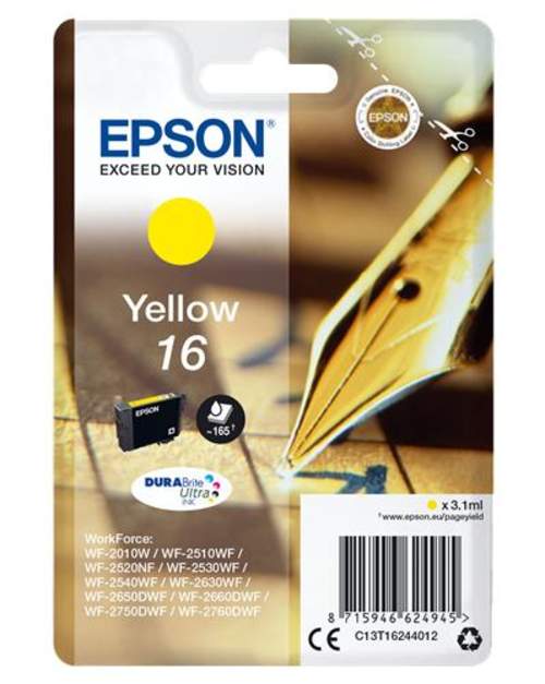 Original Epson C13T16244012 / 16 Tinte gelb
