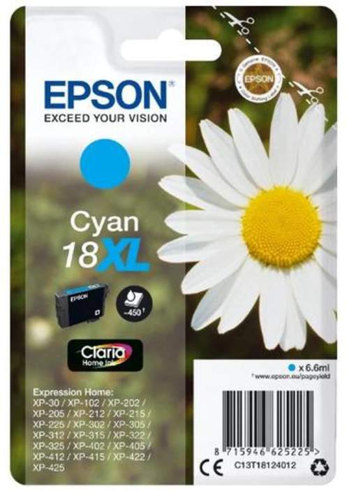 Original Epson C13T18124012 / 18XL Tinte cyan